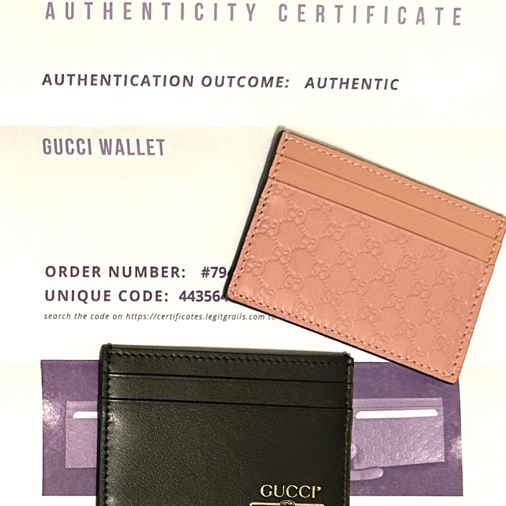 Gucci Pink OR Black Card Holder - Quick List